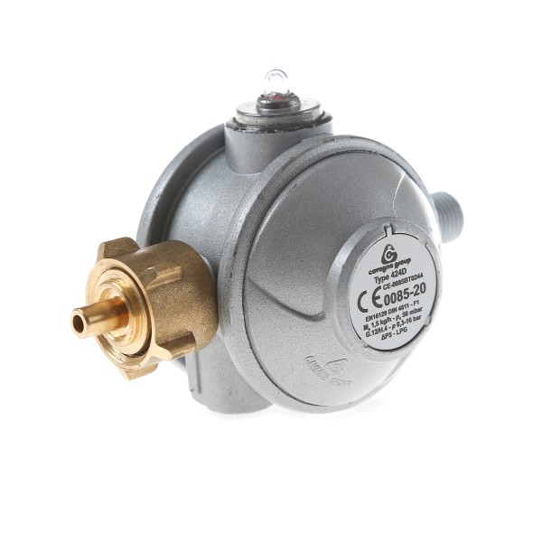 Gasregler zweistufig 50mbar 1kg/h - für gewerbliche Anwendung nach UVV BGV D34 § 11 Abs.3+4