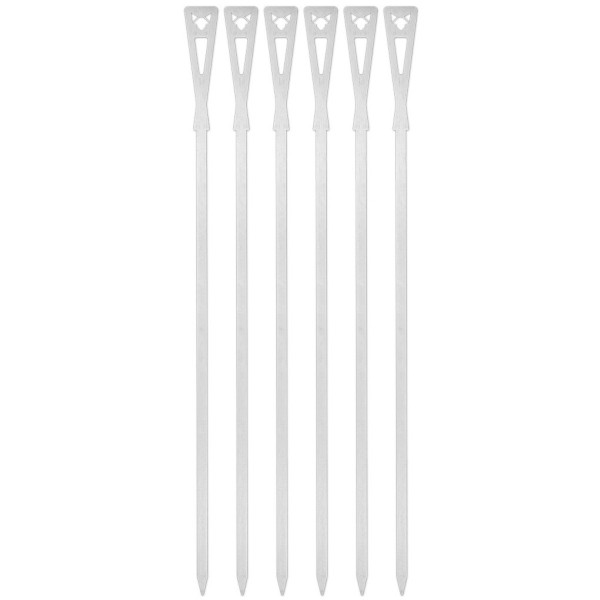 FENNEK Grillspieße/Schaschlikspieße - Edelstahl - L: 46,8cm - 6er Set