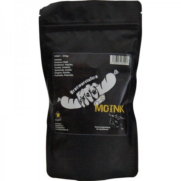 Royal Spice - Bratwurstultra Moink - für Hackfleisch, Bacon Bomb - 225g Zipbeutel