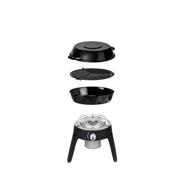 CADAC SAFARI CHEF 30 LITE HP - Kartuschenbetrieb - inkl. Topfständer, Grillrost, Pfanne/Deckel