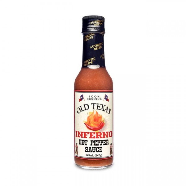 Old Texas Inferno Hot Pepper Sauce 148ml für den extra scharfen Kick