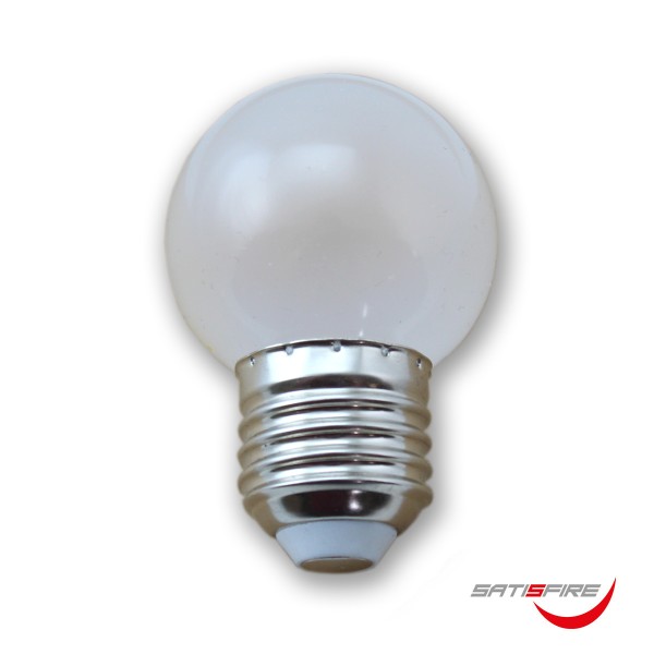 Kugellampe G45 opal - 2100K ultra-warmweiss - E27 - 45lm - 1W