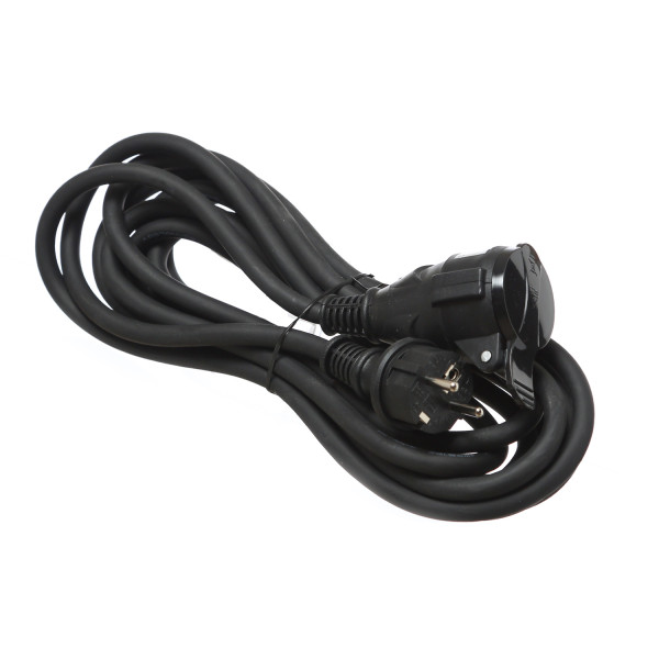 B-Ware Verlängerungskabel 5m outdoor Gummi IP44 mit Schutzdeckel 3x1,5mm