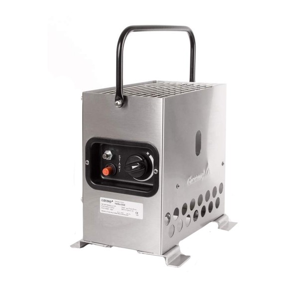 HEATBOX 2000 - mobile Gasheizung - 50mbar - Edelstahl