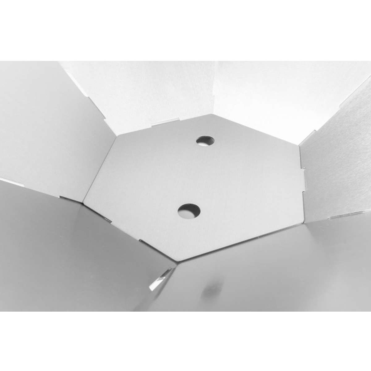 FENNEK Hexagon - Feuerschale zum Stecken aus 100% Edelstahl - 59x50x18