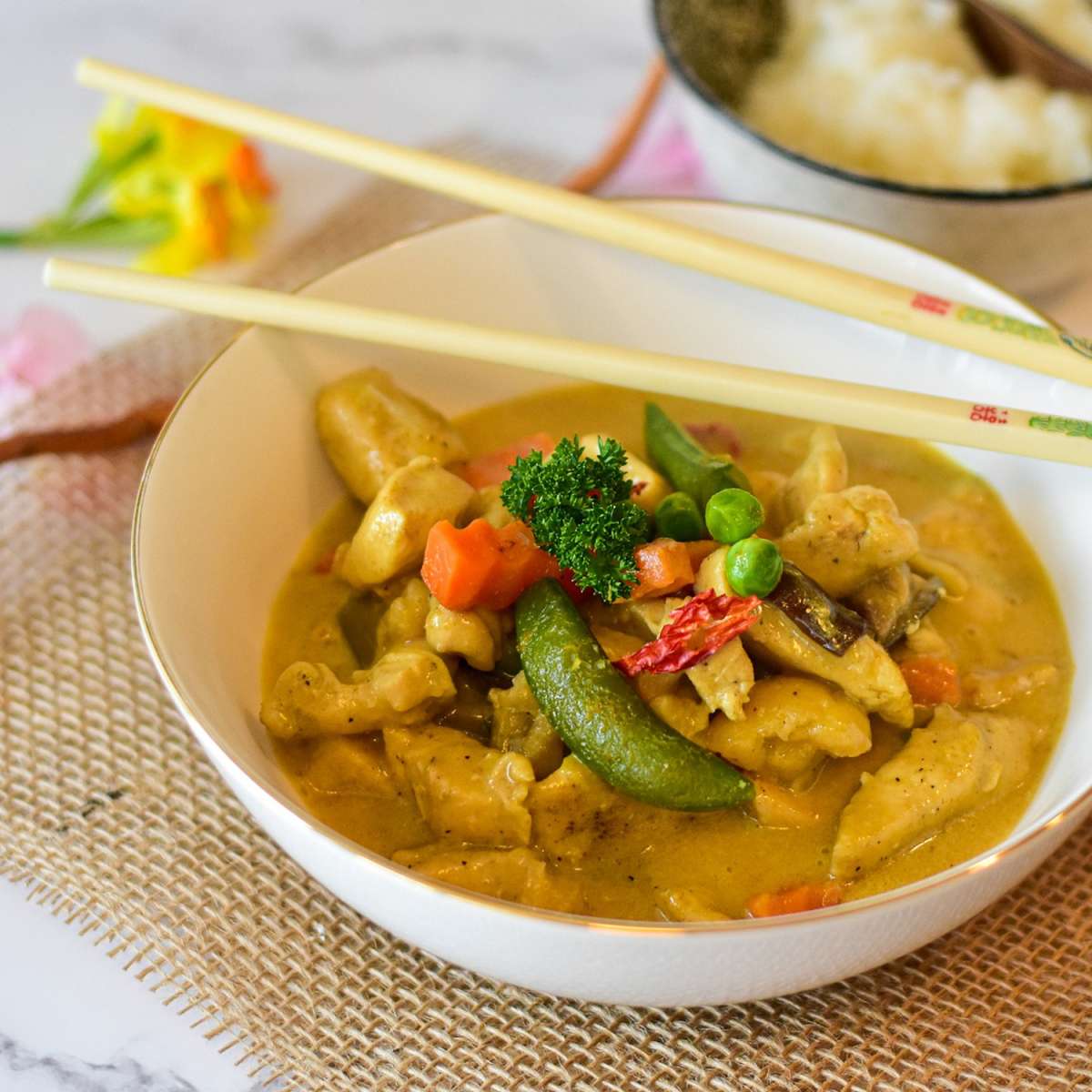 Wajos Grünes Thai-Curry Öl - typisch thailändischer Geschmack - 250ml ...