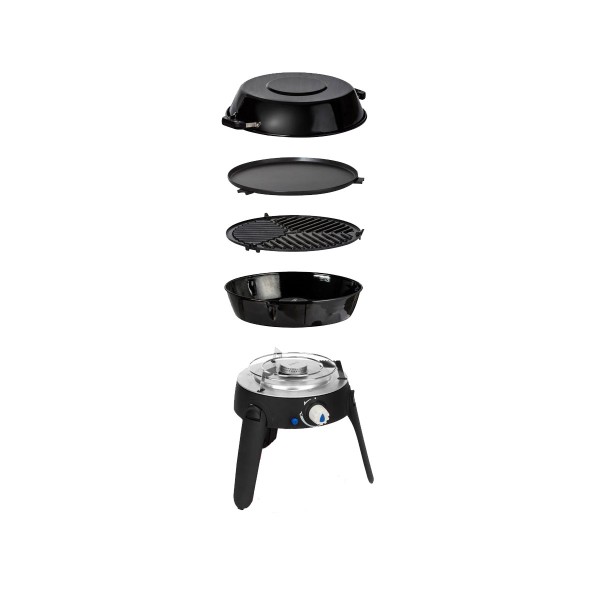 B-Ware CADAC SAFARI CHEF 30 BBQ LP - 30mBar - inkl. Topfständer, Grillrost, Grillplatte, Pfanne/Deck