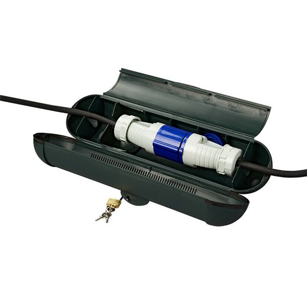 Kabelsafe für CEE Stecker - wetterfest - mit Schloss und Schlüssel - Cable Lock