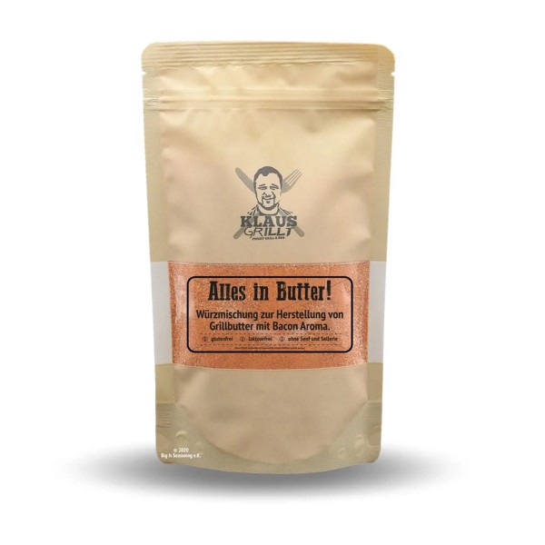 Klaus Grillt Alles in Butter - 250g Beutel - Leckere Grillbutter