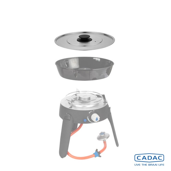 CADAC SAFARI CHEF 30 (2) – Deckel aus Edelstahl – für Paellapfanne … CADAC SAFARI CHEF 30 (2) – Deckel aus Edelstahl – für Paellapfanne …