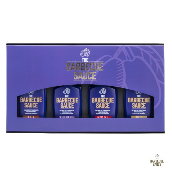 THE BARBECUE SAUCE - 4er Geschenkset - auf Pflaumenbasis - Das perfekte BBQ Geschenk