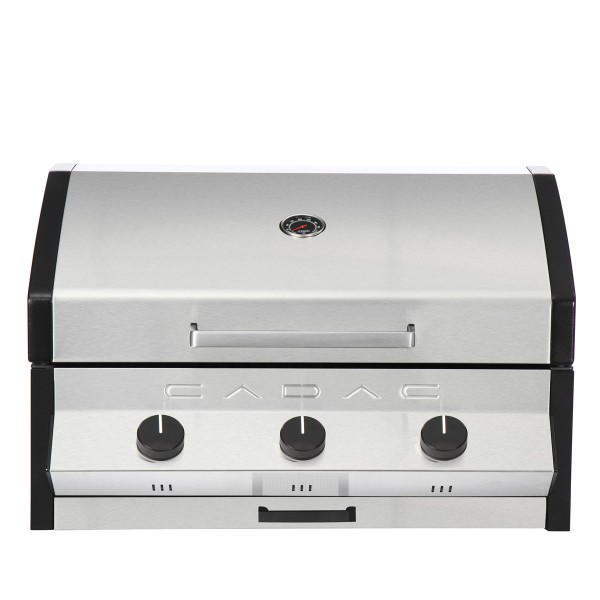 CADAC Meridian BUILT-IN- Gasgrill mit 3 Brennern - Edelstahl - Einbaugrill - Aussenküche