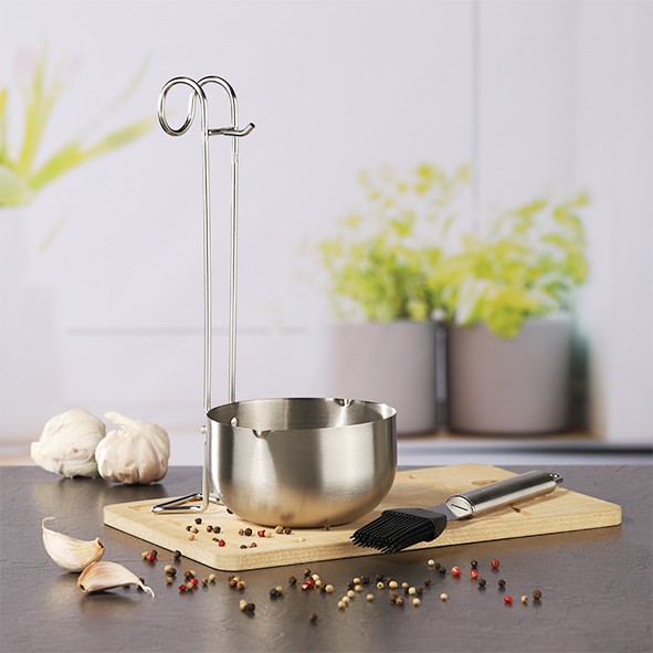 CADAC Grillpinsel extralang (40cm) - Edelstahlgriff mit Flaschenöffner