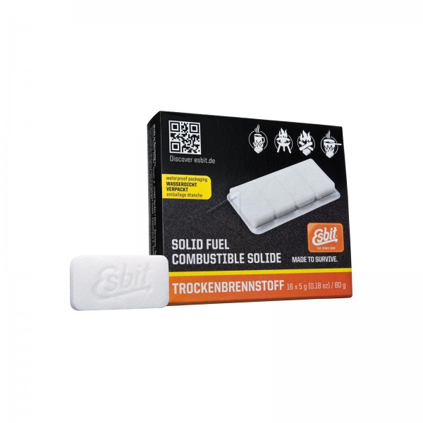 ESBIT Trockenbrennstofftabletten 16x5g - solid fuel - wasserfest verpackt