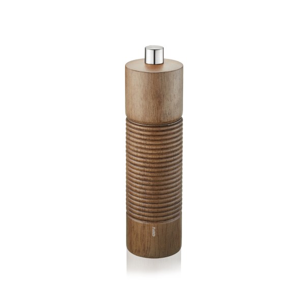 Salz-/Pfeffermühle TEDORO - Holz - einstellbares Keramikmahlwerk - H: 18cm - braun