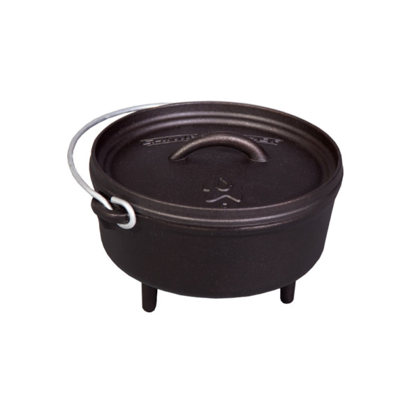 Camp Chef Classic Dutch Oven Topf 8" (20cm) - Feuertopf aus Gusseisen - mit Füßen