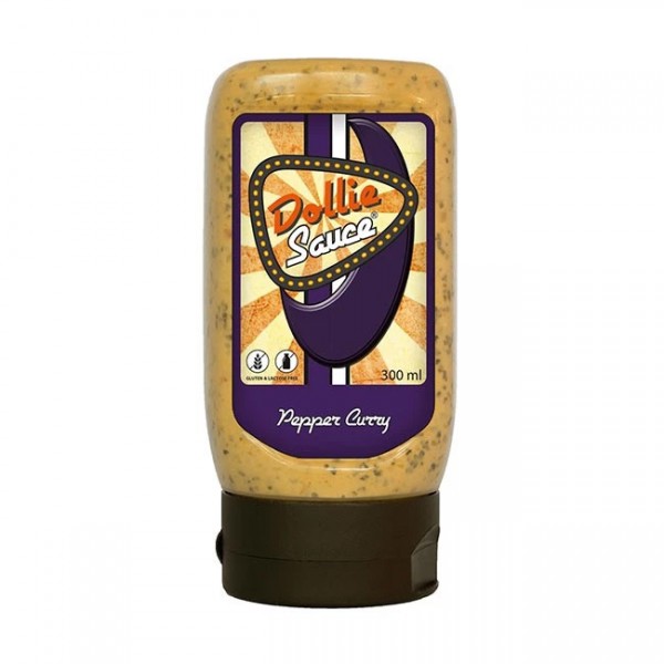 Dollie Sauce Original 300ml -- BBQ Grill Sauce für Fleisch Fisch & Geflügel - Currysoße Knoblauch Pfeffer