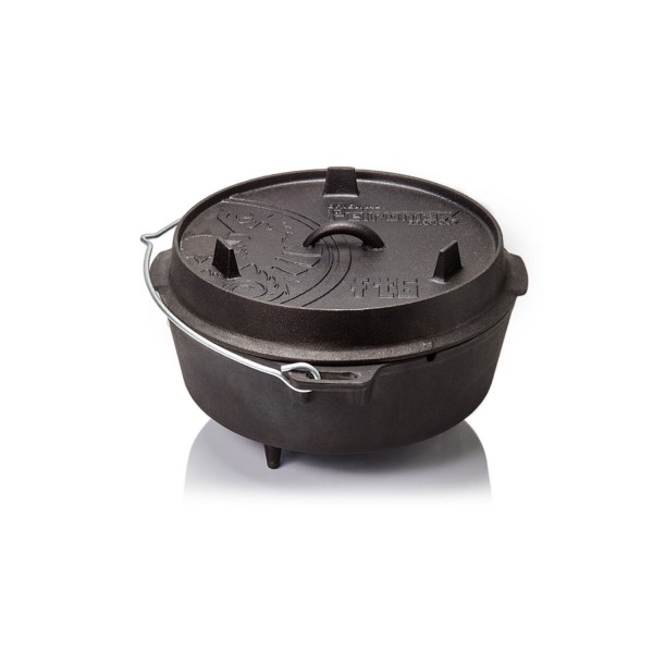 Petromax Feuertopf ft6 - Dutch Oven - Gusstopf - mit Füßen - mit Henkel - 5,5L - 4-8 Personen