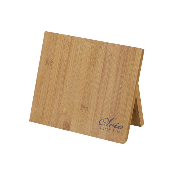 Magnetisches Messerbrett aus Holz - 25x12x21cm - mit Klappfuß - Magnetbrett für 5-6 Messer