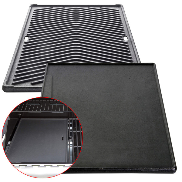 CHEF Paket S3 Backburner Seitenkocher Steakzone AIR System GRATIS: Cover, Grillplatte, Spieß