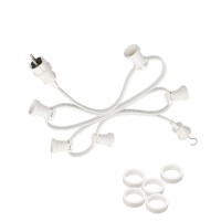Vorschau: Illu-/Partylichterkette 20m - Außenlichterkette weiß -Made in Germany - 20 warmweiße LED Kugellampen Vorschau: Illu-/Partylichterkette 20m - Außenlichterkette weiß -Made in Germany - 20 warmweiße LED Kugellampen