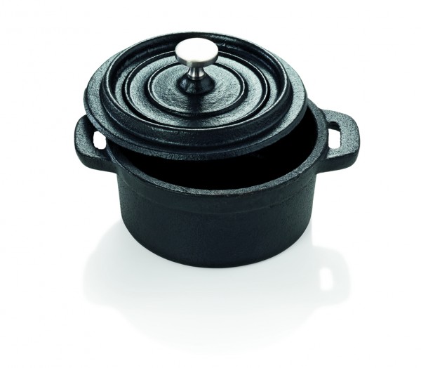 Cocotte - kleiner Gusstopf zum Kochen und Schmoren - 10cm 