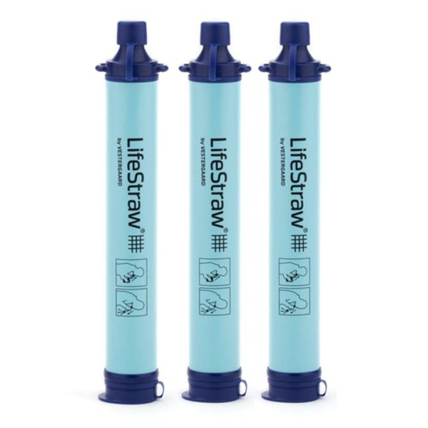 LifeStraw Personal 3-er Pack - kompakter Trinkhalm Trinkwasserfilter