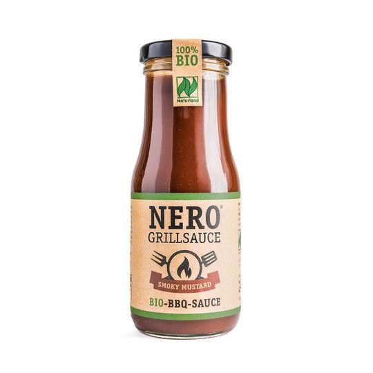 NERO BIO Grillsauce - Smoky Mustard - pikant rauchig mit feiner Senfnote - 250 ml
