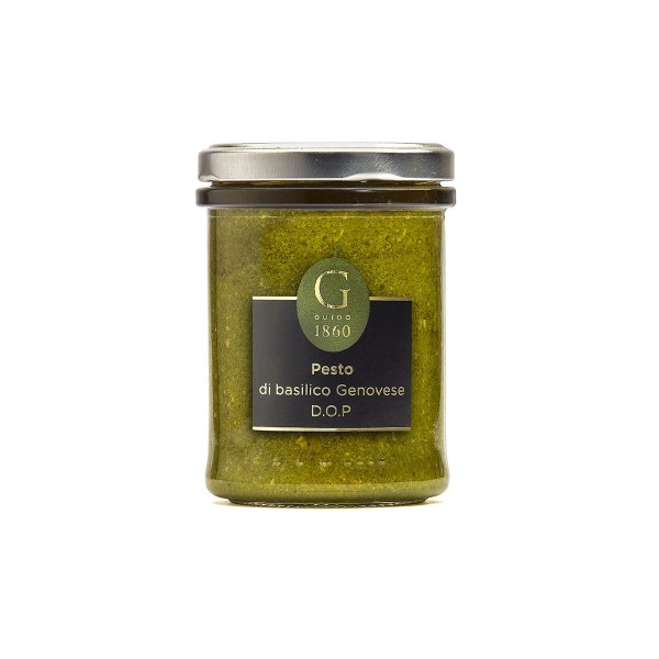 GUIDO1860 - Pesto Genovese mit Knoblauch - in Premium Öl - 180g Glas