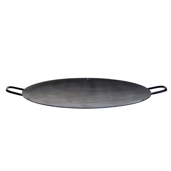 Grillschale mit 2 Griffen - Eisenwok - Plancha - Grillplatte - 3,5mm Stahl - D: 70cm