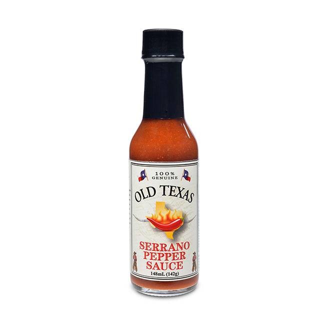 OLD-TEXAS Old Texas Serrano Pepper Sauce 148ml für die mexikanische Küche