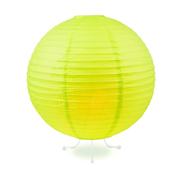 Lampion aus Papier - gelbgrün - 40cm - für E27 Hängefassungen oder Lichterketten