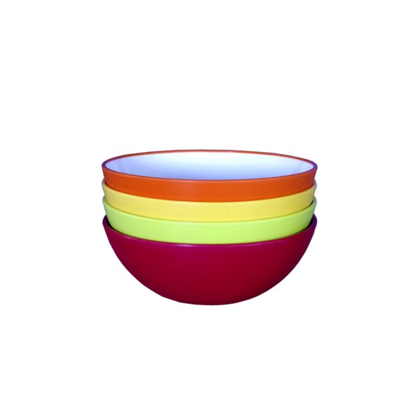 4er Set Müslischalen "RAINBOW" 15cm - hochwertiges Melamin