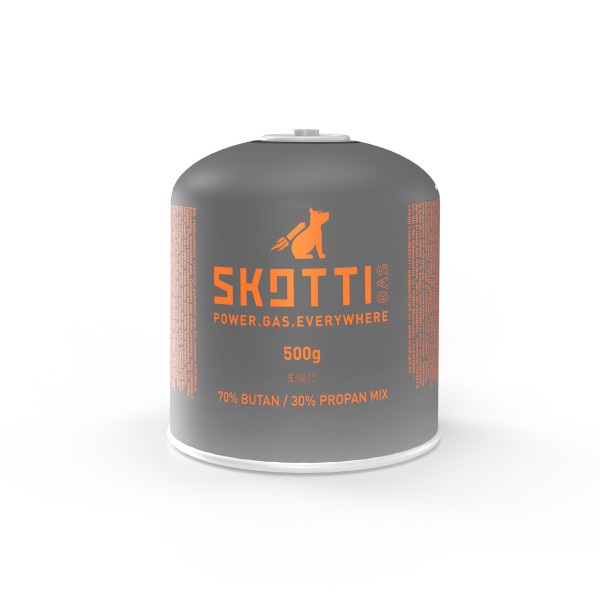 SKOTTI SK500 Ventil-Gas-Kartusche (500g Butan-Propan-Gemisch) - EN417 Gewinde