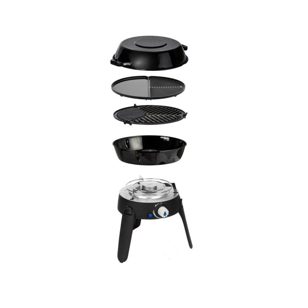 CADAC SAFARI CHEF 2 BBQ2BRAAI plus- 30mBar - (Topfständer, Grillrost, Grillplatte, Pfanne/Deckel)