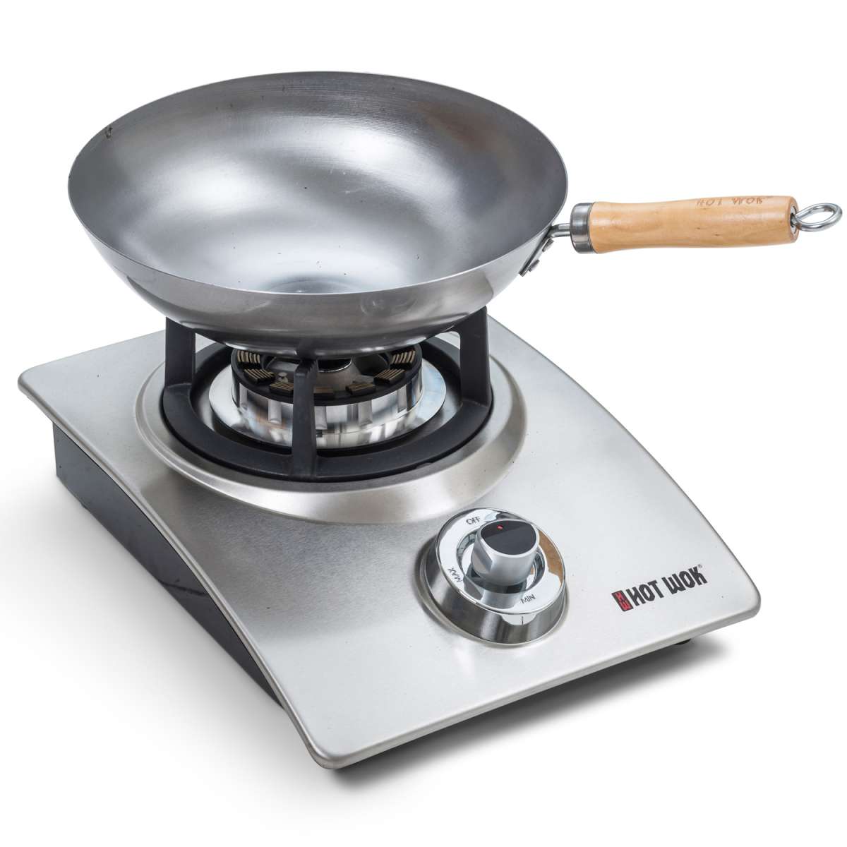 HOT WOK 7kW Gasbrenner aus Gusseisen inkl. Wokpfanne 30cm | Grill Experte