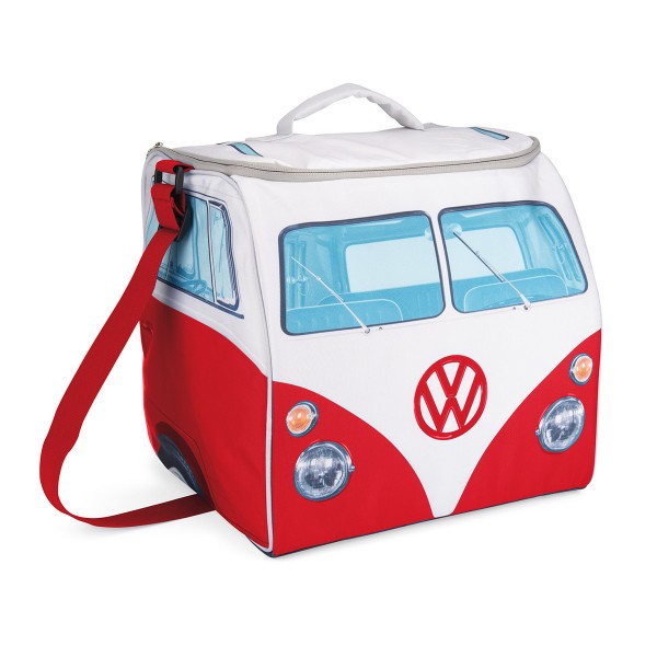 VW Collection - VW T1 Kühltasche groß ROT - 30 Liter - 35x36x30cm - Isoliert & PU beschichtet