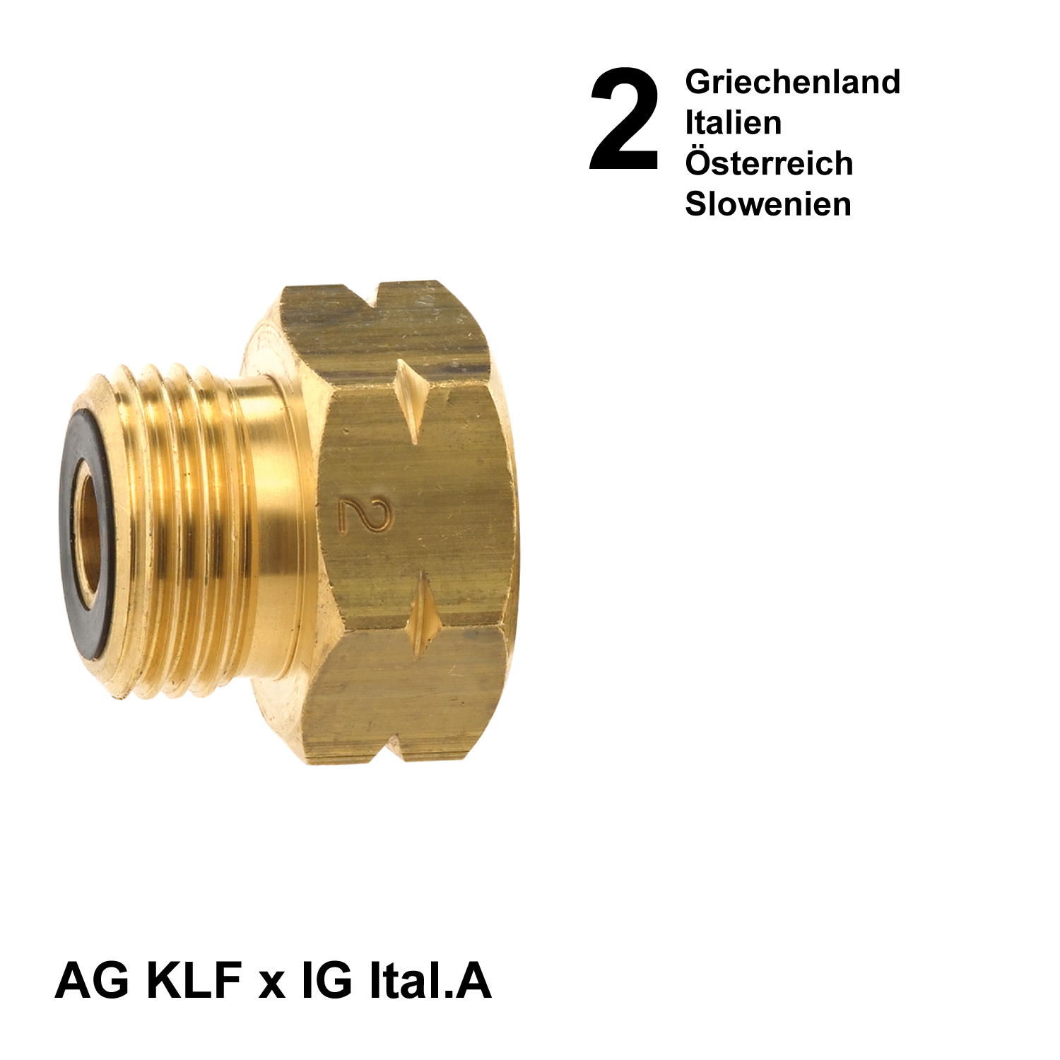 GOK EURO-SET D Adapterset - zum Anschluss KLF Druckregler an EU Gasflaschen