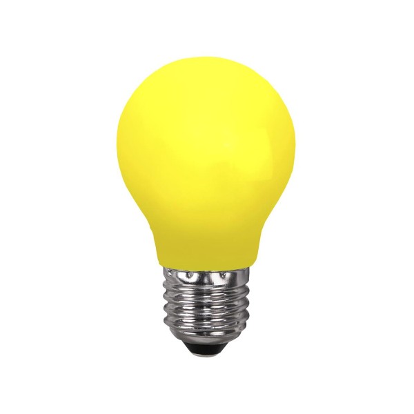 LED Leuchtmittel DEKOPARTY gelb - A55 - E27 - 0,8W - 18lm - schlagfestes Polycarbonatgehäuse