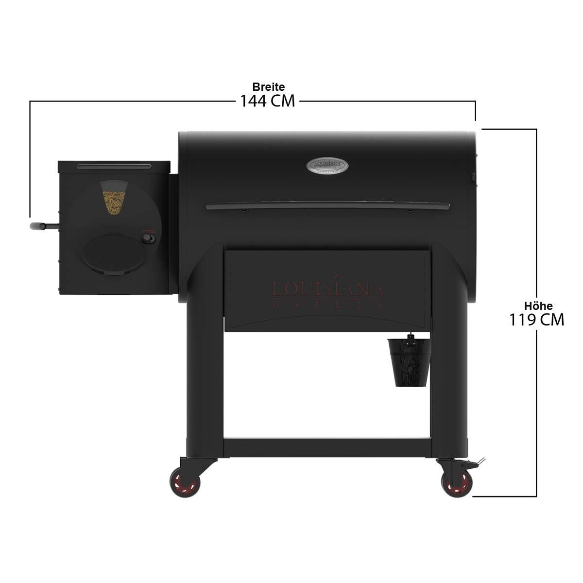LOUISIANA Grills LG 1200 FP BLACK LABEL Pellet Grill Smoker mit