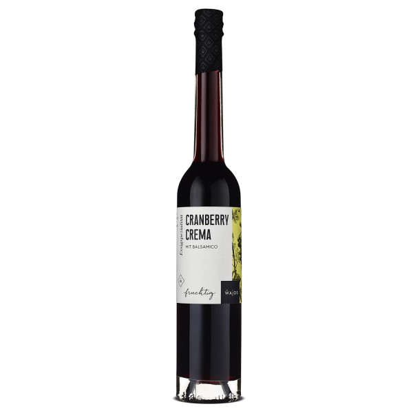 Wajos Cranberry Crema – süß-herbes Aroma und cremige Konsistenz – 100ml Flasche