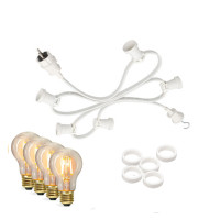 Vorschau: Illu-/Partylichterkette 10m - Außenlichterkette weiß - Made in Germany- 30 Edison LED Filamentlampen Vorschau: Illu-/Partylichterkette 10m - Außenlichterkette weiß - Made in Germany- 30 Edison LED Filamentlampen