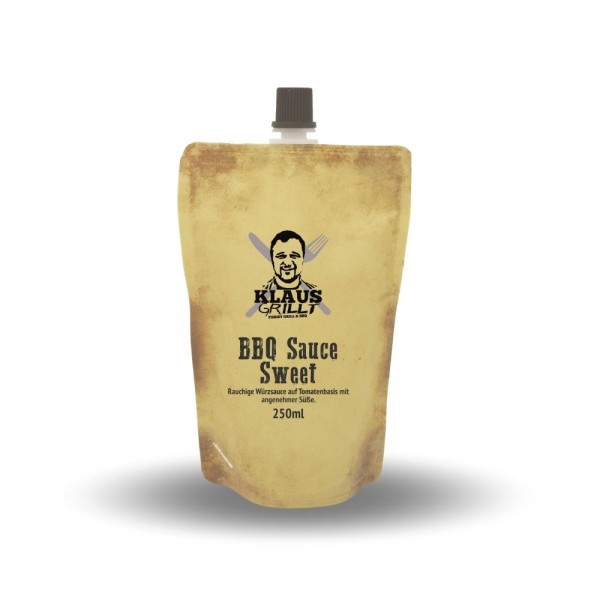 Klaus Grillt BBQ Sauce Sweet 250ml Beutel