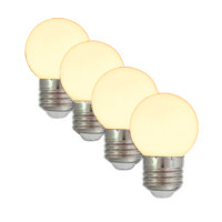 Vorschau: Illu-/Partylichterkette 20m - Außenlichterkette weiß -Made in Germany - 20 warmweiße LED Kugellampen Vorschau: Illu-/Partylichterkette 20m - Außenlichterkette weiß -Made in Germany - 20 warmweiße LED Kugellampen