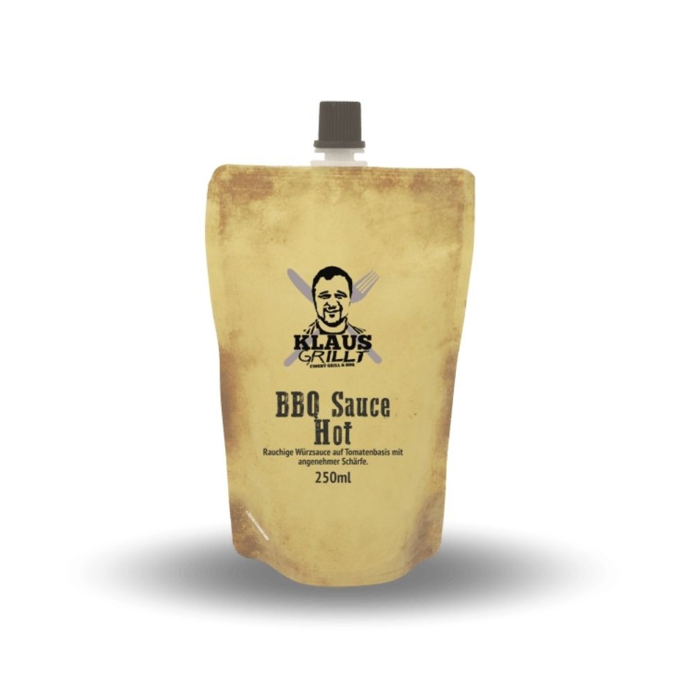 KLAUS-GRILLT Klaus Grillt BBQ Sauce Hot 250ml Beutel