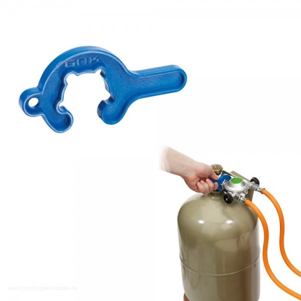 Gasflaschen Mini-Tool - praktisches Werkzeug für den Gasflaschenanschluss - Flügelmutterwerkzeug