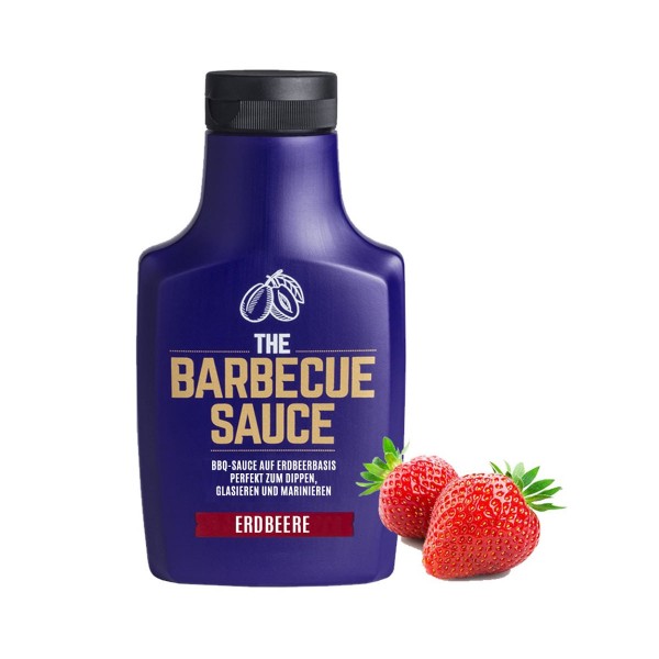 THE BARBECUE SAUCE - Erdbeere - auf Erdbeerbasis - 390g Flasche