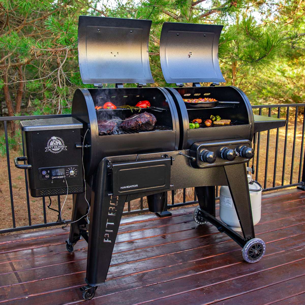 PIT BOSS Combo Grill Pellet + Gas ´NAVIGATOR COMBO´ PB1230 Grill