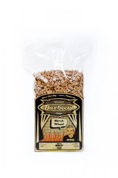 Axtschlag Birke Räucher Chips 1 kg