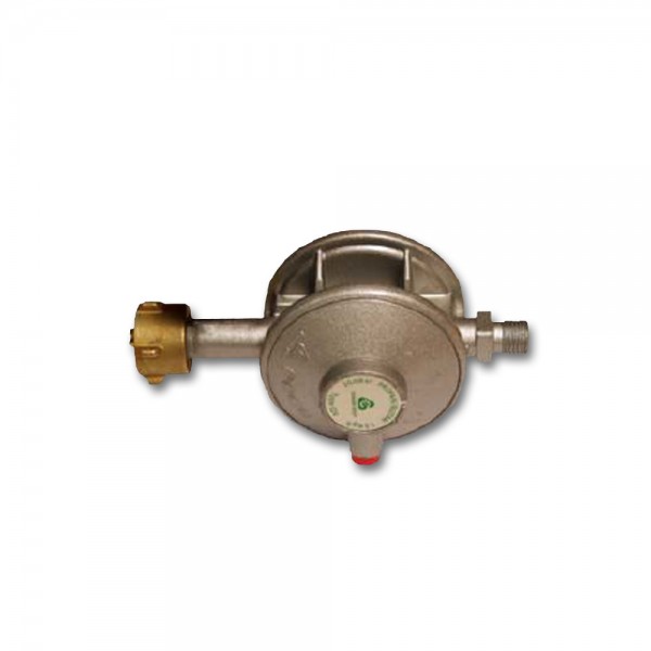 Gasregler Niederdruck zweistufig 30mbar - 1,5kg/h - KLF x 1/4" links - FAHRZEUG EN 12864 Annex D